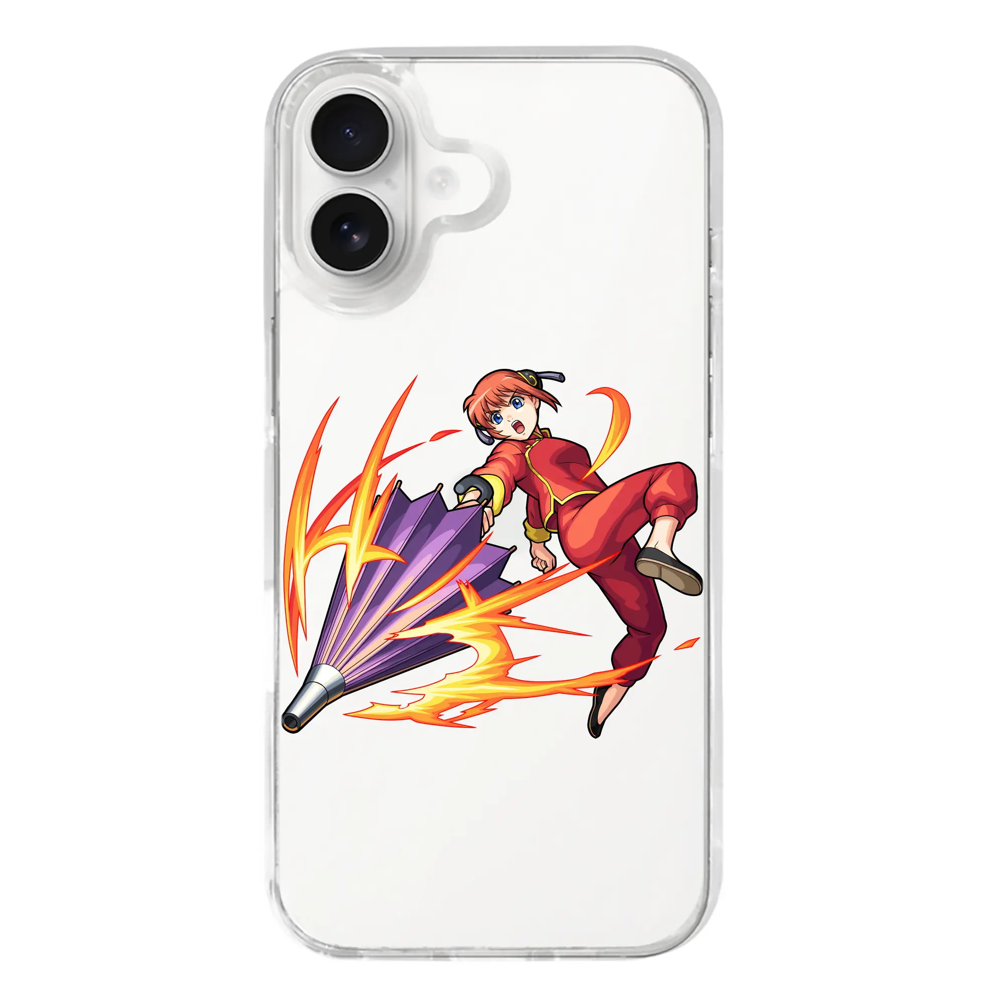 銀魂 グッズ 神楽 - iPhone 17シリーズ 透明スマホケース – 薄型・耐衝撃・精密フィット保護カバー